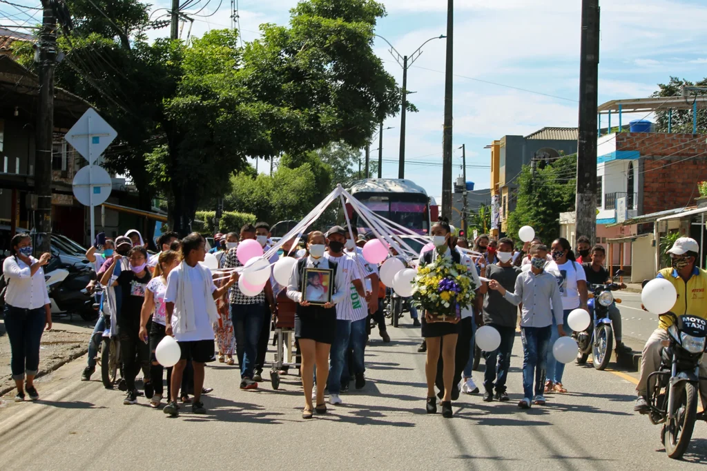 colombia funeral procession