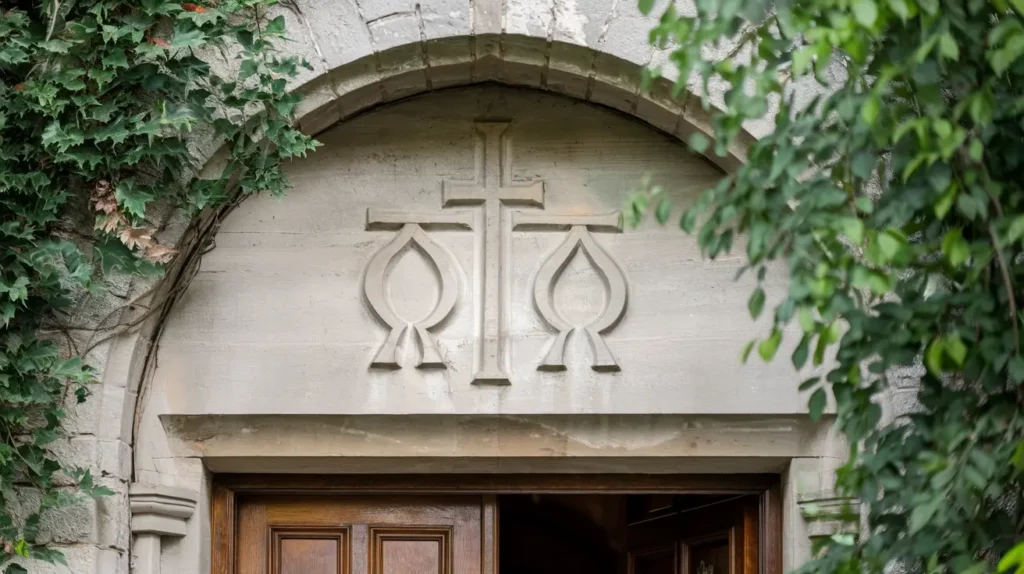 Interlaced Greek letters Chi and Rho.